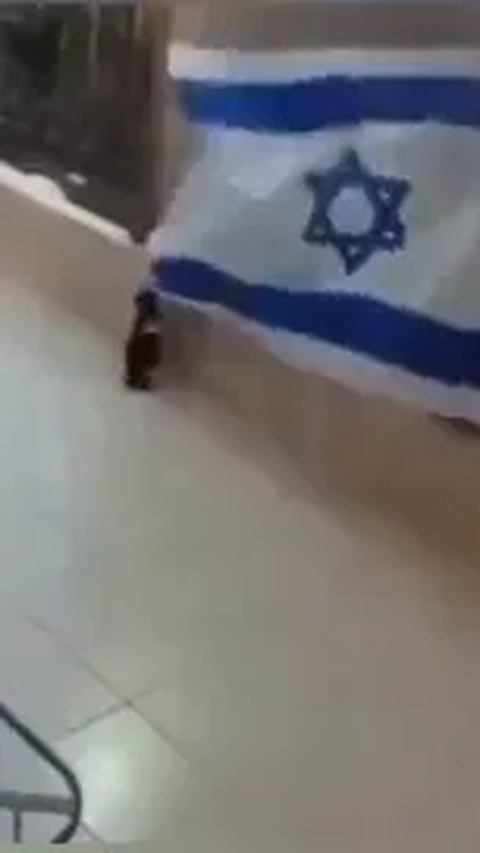 Kucing Injak dan Lepas Bendera Israel