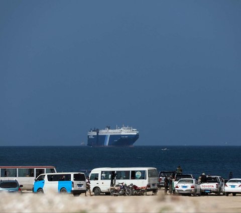 FOTO: Nasib Kapal Kargo Israel yang Dibajak Pasukan Houthi Kini Jadi Destinasi Wisata