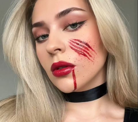 Create a Horror Makeup Effect for Costume Parties, Just Use a Fork