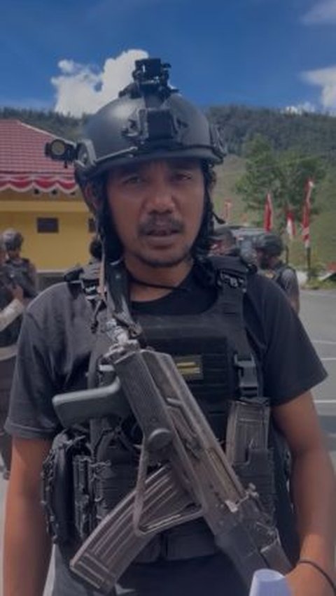 Siap Mati Demi Merah Putih, Anggota Brimob  Gondrong Ini Tugas di Puncak Jaya Selama 18 Tahun 'Hitungan Pos Sudah Banyak'