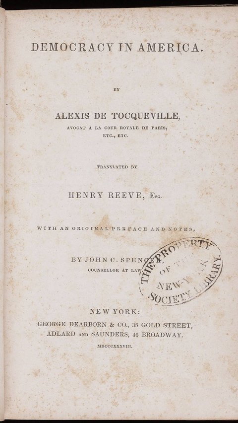 6. Democracy in America oleh Alexis de Tocqueville