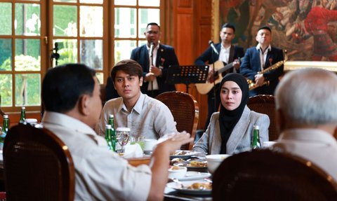 Potret Prabowo Makan Siang Bareng Nikita Mirzani, Rizky Billar & Lesti Kejora, Akrab dan Penuh Tawa