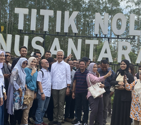 Kunjungi IKN, Ganjar Pastikan Lanjutkan Legacy Jokowi: Lanjut Gan!