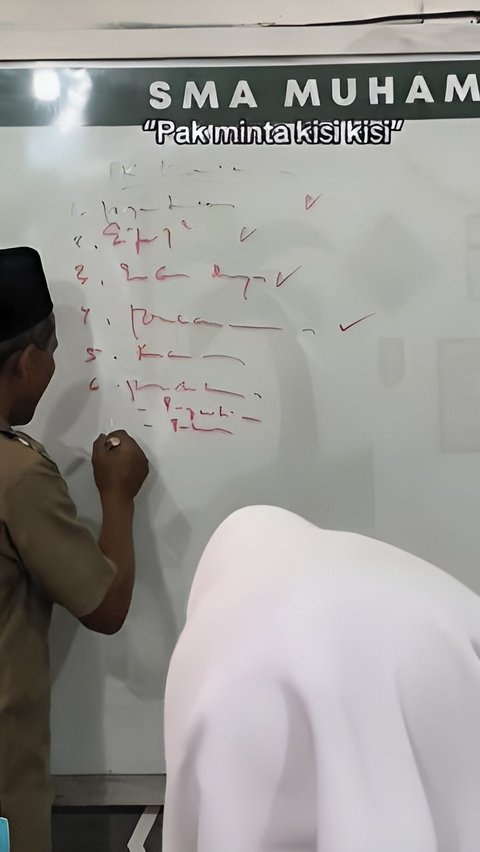 Viral Tulisan Guru Bikin Mikir Keras karena Cuma Garis Lurus: 'Minta Kisi-Kisi Malah Dikasih Resep Dokter'