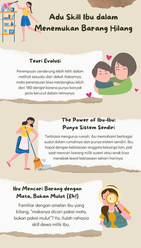 Ibu-Ibu Lebih Jago dalam Menemukan Barang, Mitos atau Fakta?