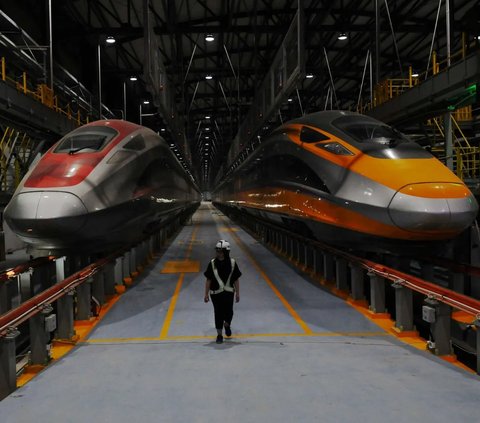 Pembangunan Depo Tegalluar yang menjadi markas Kereta Cepat Jakarta-Bandung ini sudah mencapai 83,70 persen.