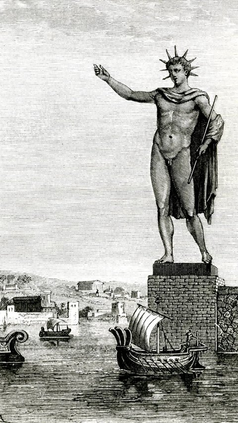 Colossus dibangun dengan dana hasil penjualan pampasan perang dari pasukan Demetrius yang dikalahkan pada tahun 304 SM. Rhodes bersekutu dengan Kerajaan Mesir untuk memukul mundur pasukan Demetrius.
