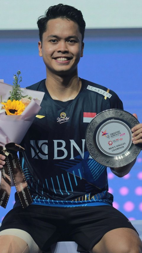 Ginting Juara di Singapore Open 2023