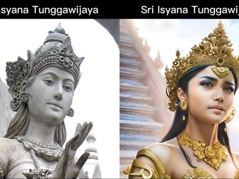Kecantikan Maharupa Ratu-ratu Tanah Jawa Dibalut Sentuhan AI