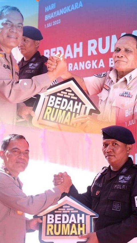 Penuh Haru, Kisah Pak Saleh Dapat Rumah Layak Setelah 36 Tahun Mengabdi di Polda Riau