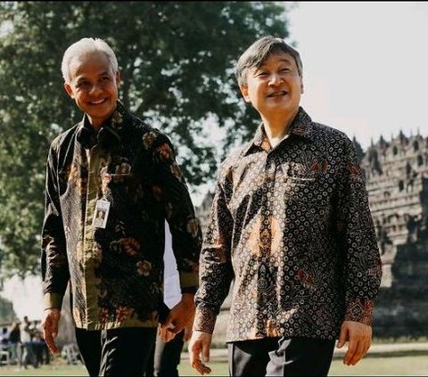 Berkunjung ke Candi Borobudur, Begini Kedekatan Ganjar Pranowo dengan Kaisar Jepang