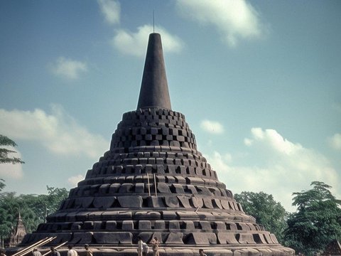 Penampakan Pemugaran Candi Borobudur