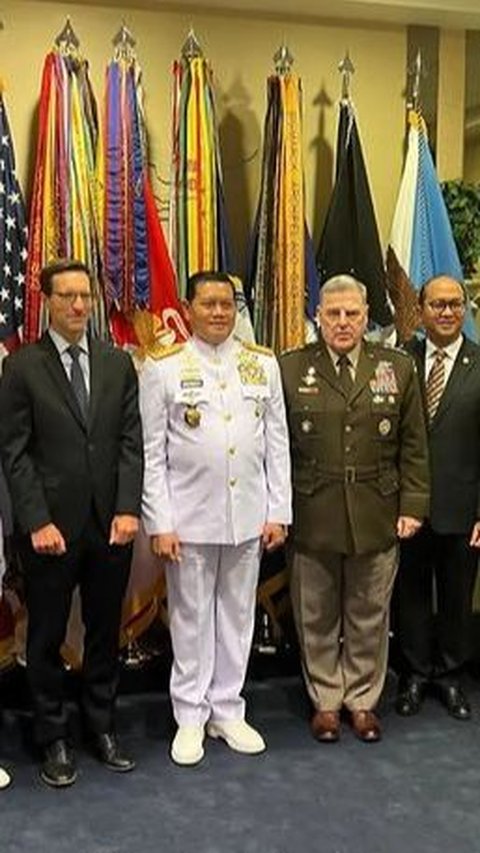 Panglima TNI Bertemu Jenderal AS, Ada Momen Beri Wejangan Perwira Belajar di Amerika