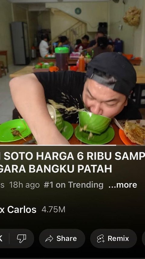 Aksinya Jatuh saat Review Soto Viral, Simak Deretan Fakta Youtuber Nex Carlos