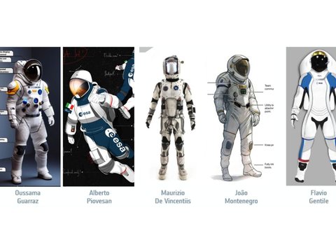 Penampakan Desain Futuristik Baju Astronot Eropa di Masa Depan, Lebih Slim dan Gagah