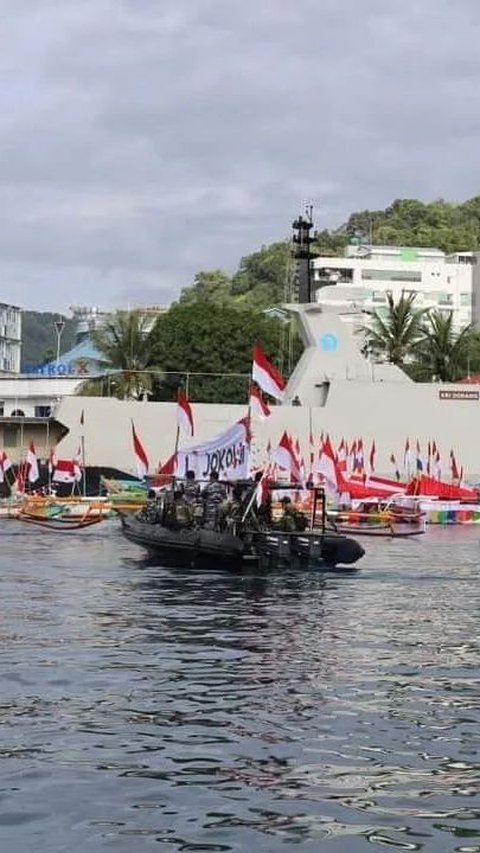 Begini Pengamanan VVIP TNI AL saat Jokowi di Papua, Kapal Perang Dikerahkan