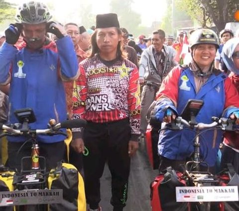 Tak Ingin Menunggu Lama, Pasutri Asal Purbalingga Bulatkan Tekad Pergi Haji dengan Bersepeda