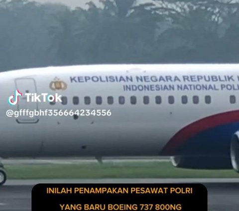 Beredar video yang menunjukkan pesawat baru milik Polri di sosial media.