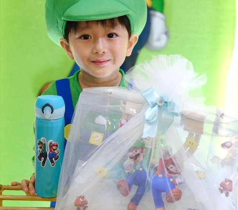 Bertema Mario Bros, Intip Momen Perayaan Ultah ke-4 Davian Anak Ryana Dea