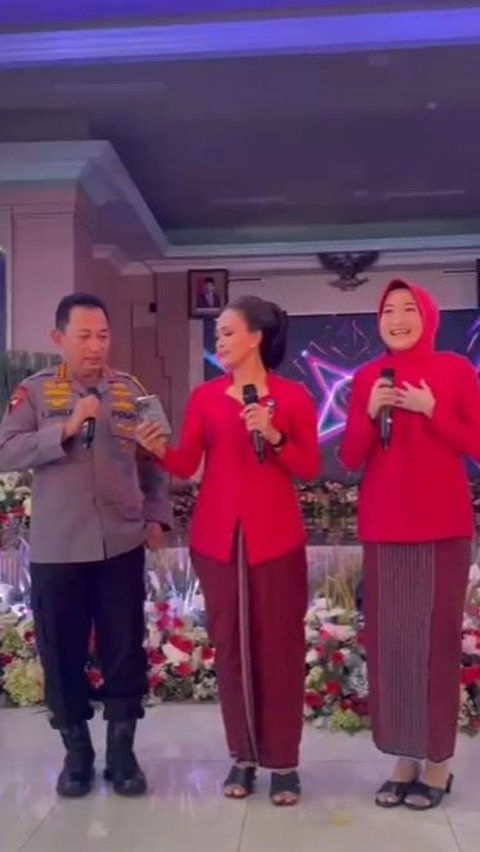 Gaya Asyik Kapolri & Istri Nyanyi 'Cendol Dawet', Duet sama Yeni Inka Pedangdut jadi Bhayangkari