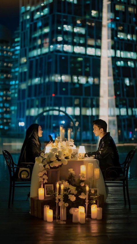 Deretan Potret Dinner Spesial Dinda Hauw dan Rey Mbayang, Terbaru Peringati Wedding Anniversary Ke-3