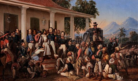 Lukisan Penangkapan Pangeran Diponegoro Diselesaikan Raden Saleh Tahun 1857