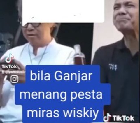 CEK FAKTA: Hoaks Video Ganjar Pranowo Minum Alkohol dan Akan Pesta Miras Jika Menang Pilpres