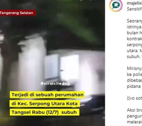 Warganet Cibir Polisi Biarkan Pelaku KDRT di Tangsel Masih Berkeliaran