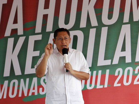 FOTO: Momen Anas Urbaningrum Pidato di Monas Jawab Janji Digantung Jika Terbukti Korupsi Hambalang