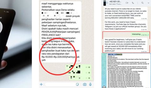 Pengirimnya mengancam akan memviralkan korban.