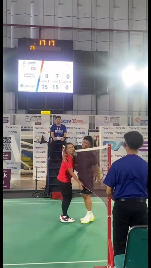 Jirayut Menang Main Badminton Lawan Babang Tamvan, Girang Banget Sampai Salto