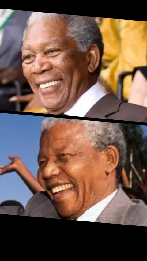 3. Morgan Freeman - Nelson Mandela