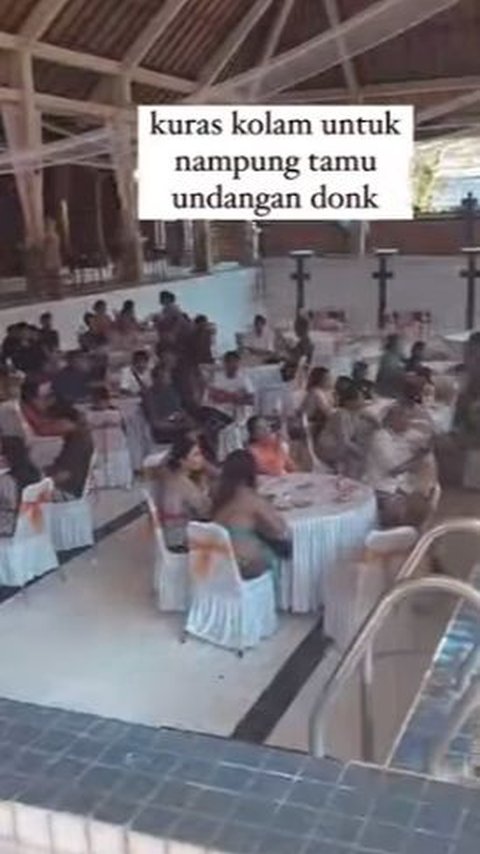 Tak Punya Lahan untuk Tamu, Pasangan Ini Kuras Kolam untuk Acara Lamaran