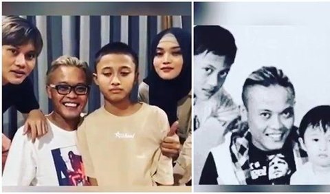 Potret Sule dan Rizky Febian bikin salfok. Foto Sule saat masih muda begitu mirip dengan Rizky Febian.