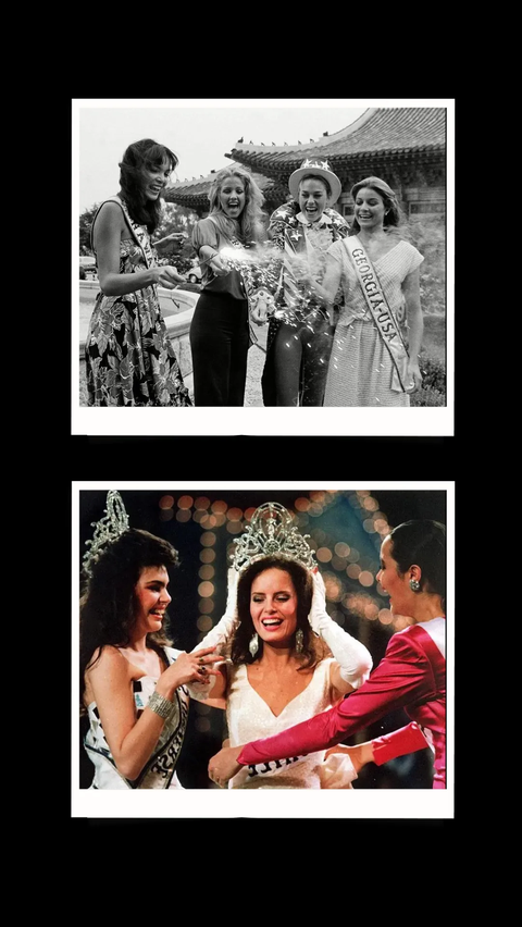 1. Kontestan Miss Universe 1980 di Seoul<br />2. Penobatan Cecilia Bolocco, Miss Universe 1987