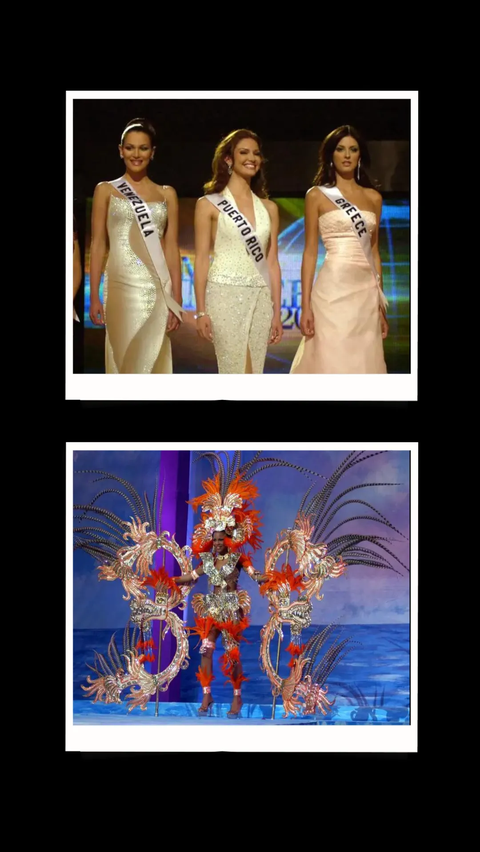 1. Grand finalists Miss Universe 2001<br />2. Kontestan Miss Universe 2002, Erika Lizet Ramirez dari Honduras
