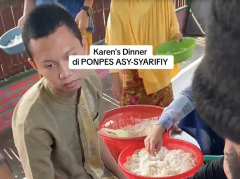 Momen Para Santri Makan di Pondok Pesantren, Suasananya Serasa di Karen's Diner