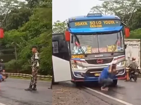 Sopir Bus Ugal-ugalan, Warganet Soroti Hukuman dari Anggota TNI, 'Biar Sehat'