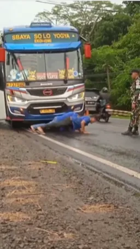 Sopir Bus Ugal-ugalan, Warganet Soroti Hukuman dari Anggota TNI, 'Biar Sehat'