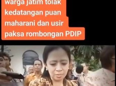 Video Sebut Puan Maharani Ditolak Warga Jatim? Cek Faktanya