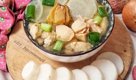 Resep Sup Ayam Jahe Lobak