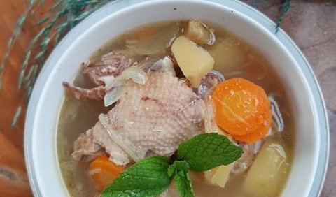 Resep Sup Ayam Jahe Wortel