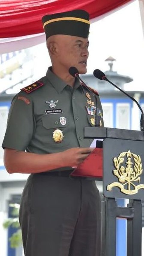 Mayor Jenderal TNI Erwin Djatniko mendapat promosi jabatan setelah dimutasi oleh Panglima TNI Laksamana TNI Yudo Margono.