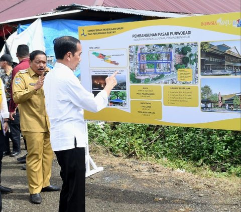 Jokowi Targetkan Revitalisasi Pasar Purwodadi Bengkulu Selesai Awal 2024