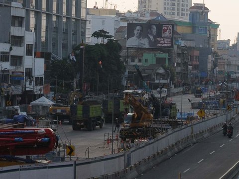 FOTO: Menengok Progres Terkini MRT Fase 2A Bundaran HI-Kota yang Ditargetkan Rampung 2029