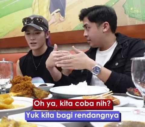 Potret Taeyong NCT Diajak Jerome Polin ke Restoran Padang, Makan Petai dan Jengkol