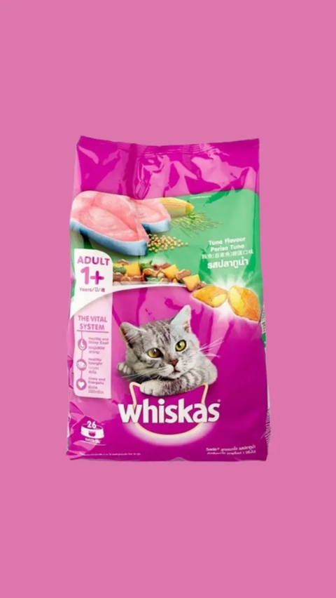 3. Whiskas Freshpack - Rp63.000/1,2 kg