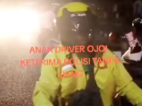Driver Ojol Kegirangan Teriak-teriak di Jalan Anaknya jadi Polisi, Jenderal Bintang 1 Polri 'Masuk Polisi Bayar?'