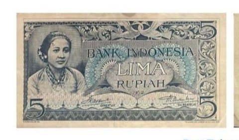 Melansir dari laman Bank Indonesia, potret RA Kartini menjadi gambar utama pada uang kertas pecahan Rp5.