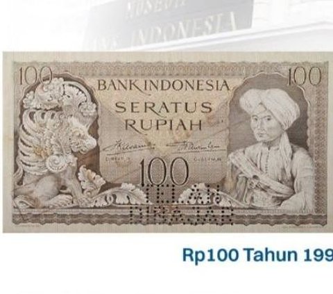 Sosok Pangeran Diponegoro menjadi pahlawan pertama yang diabadikan dalam uang kertas pecahan Rp100 Seri Kebudayaan tahun 1952.